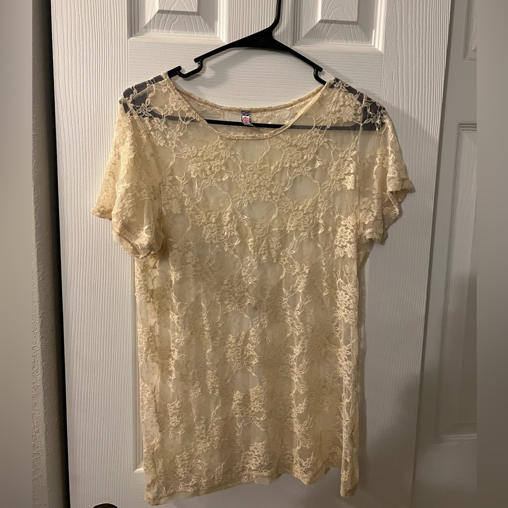 L&B Sheer lace top